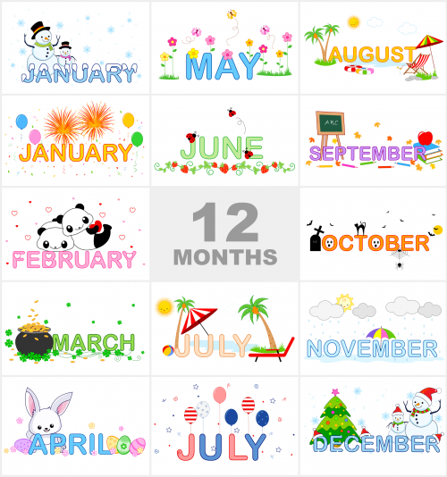 Detail Months Of The Year Png Nomer 12