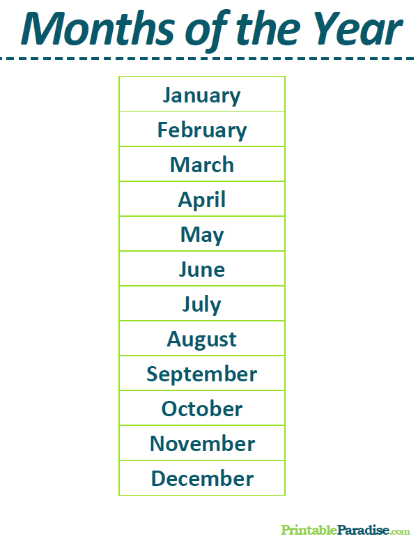 Detail Months Of The Year Png Nomer 50
