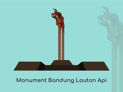 Monumen Bandung Lautan Api Vector - KibrisPDR