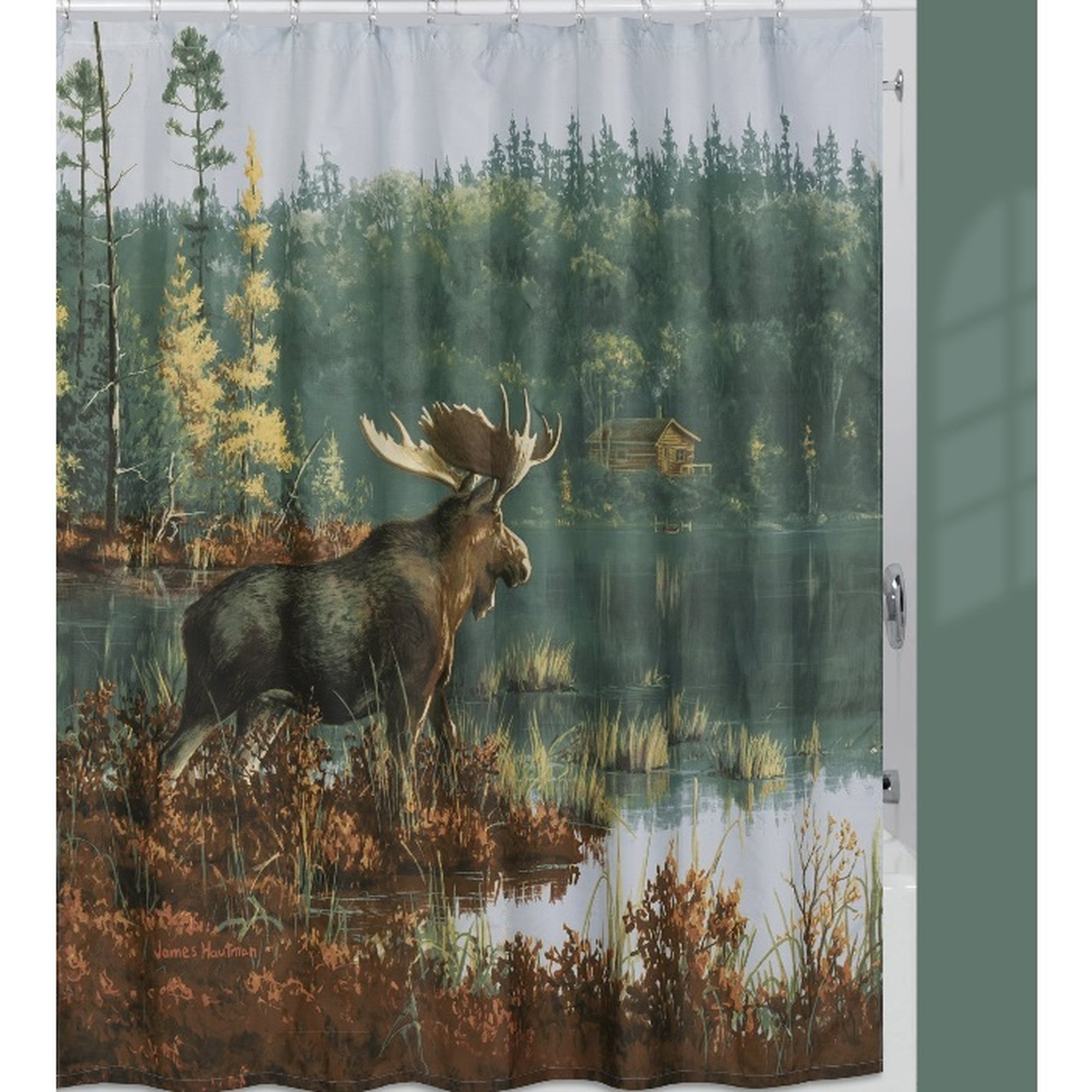 Detail Moose And Bear Shower Curtains Nomer 21