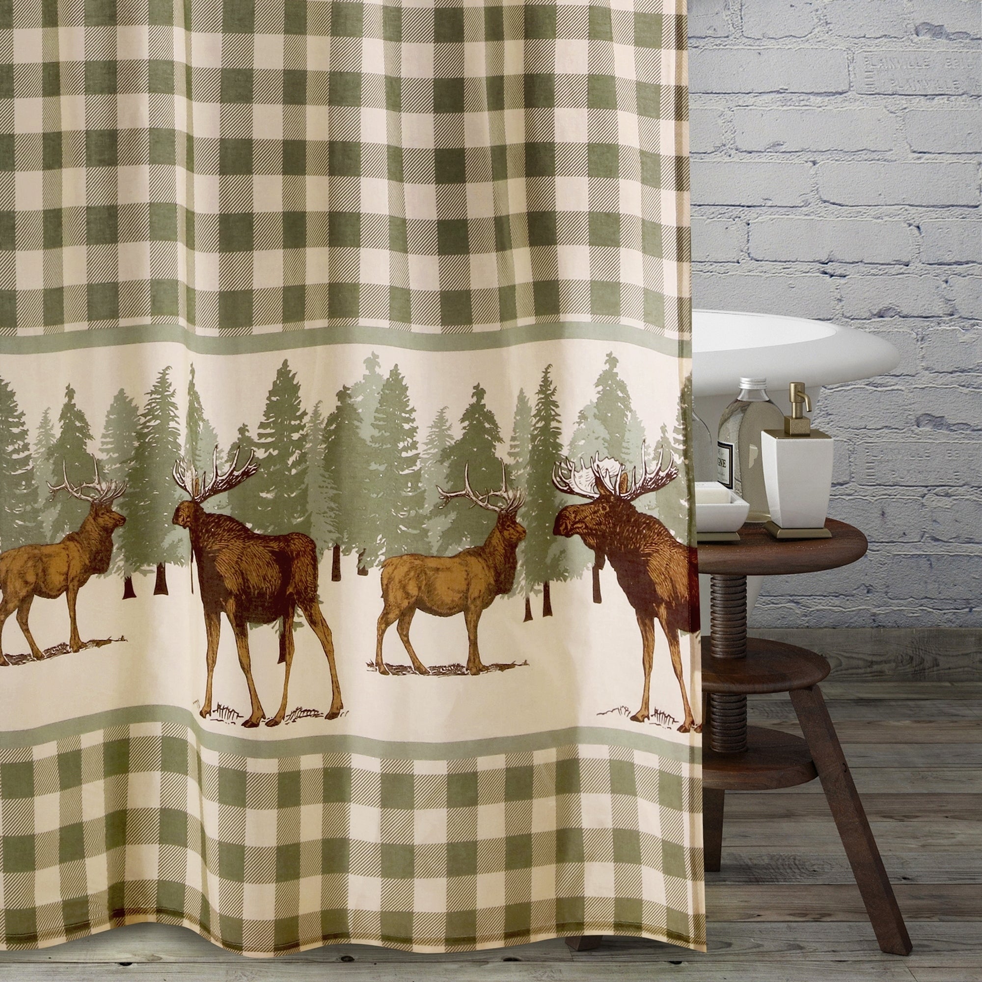 Detail Moose And Bear Shower Curtains Nomer 37