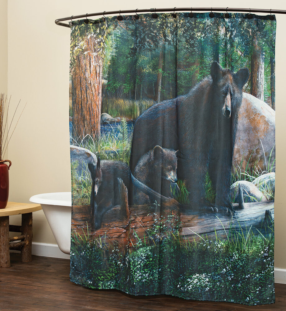 Detail Moose And Bear Shower Curtains Nomer 43