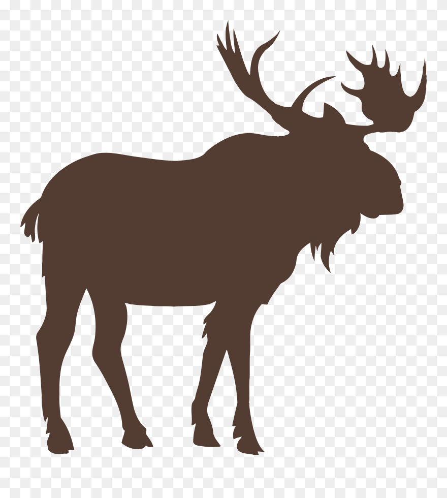 Detail Moose Clipart Silhouette Nomer 14