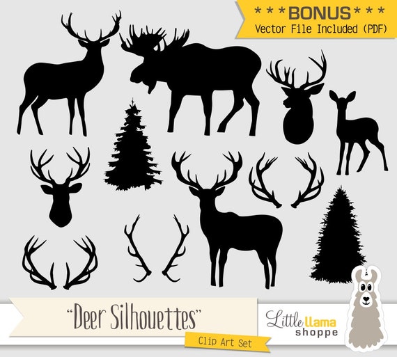 Detail Moose Clipart Silhouette Nomer 42