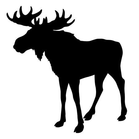 Detail Moose Clipart Silhouette Nomer 5