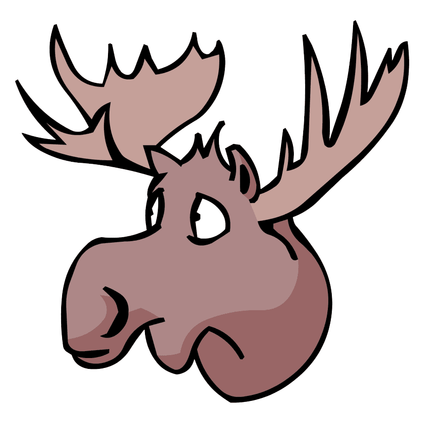Detail Moose Face Clipart Nomer 10
