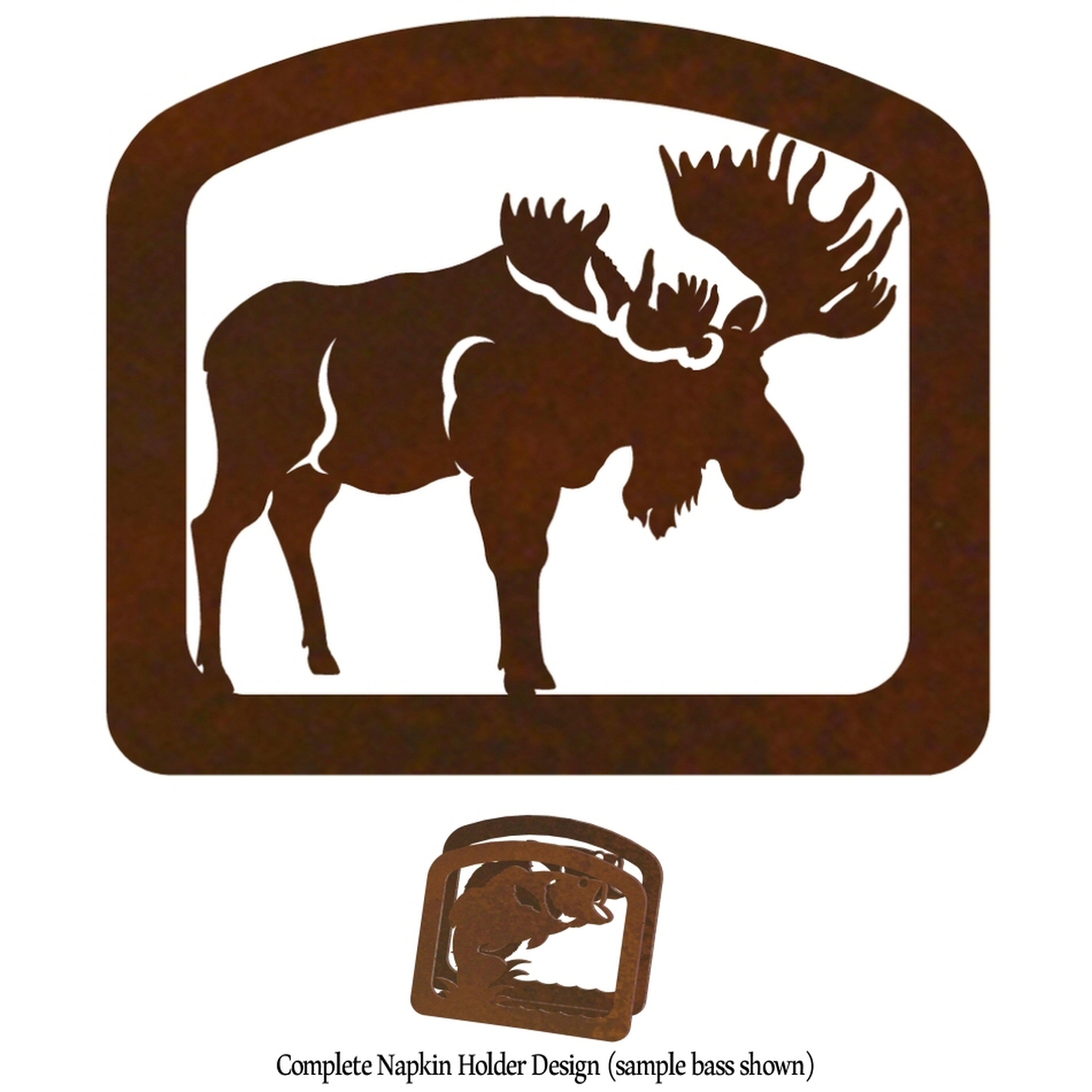 Detail Moose Napkin Rings Nomer 55