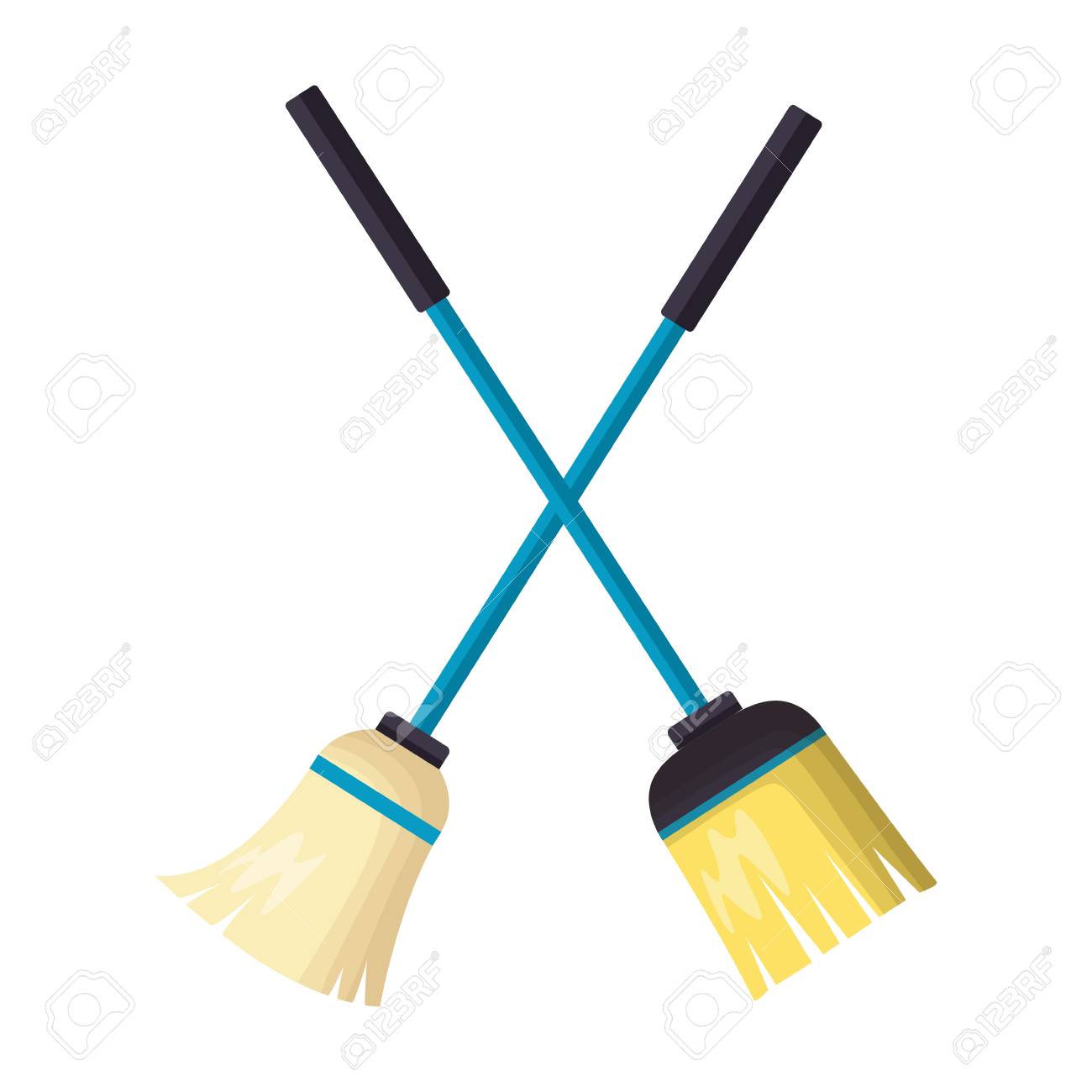 Detail Mop And Broom Clipart Nomer 23