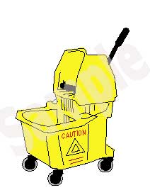 Detail Mop And Bucket Clip Art Nomer 13