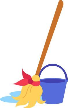 Detail Mop And Bucket Clipart Nomer 2