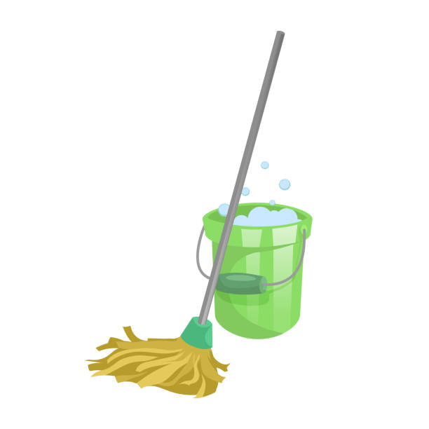 Detail Mop And Bucket Clipart Nomer 11