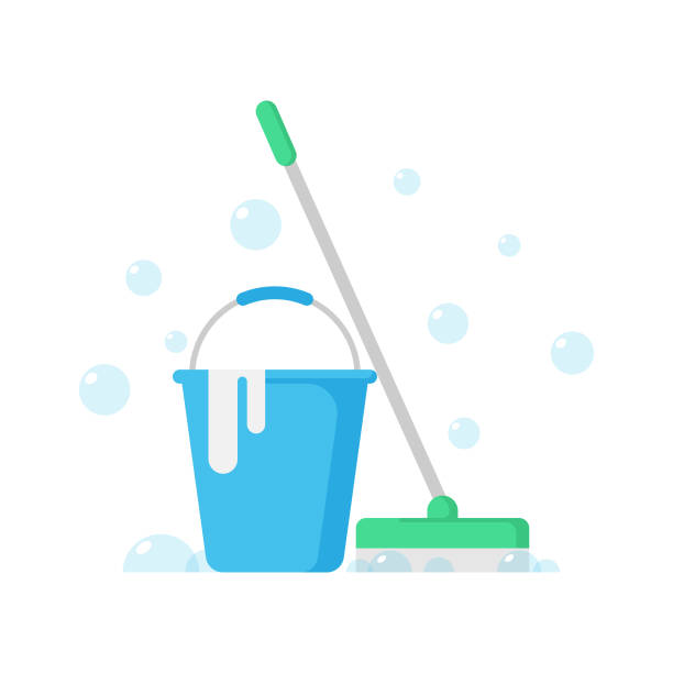 Detail Mop And Bucket Clipart Nomer 3