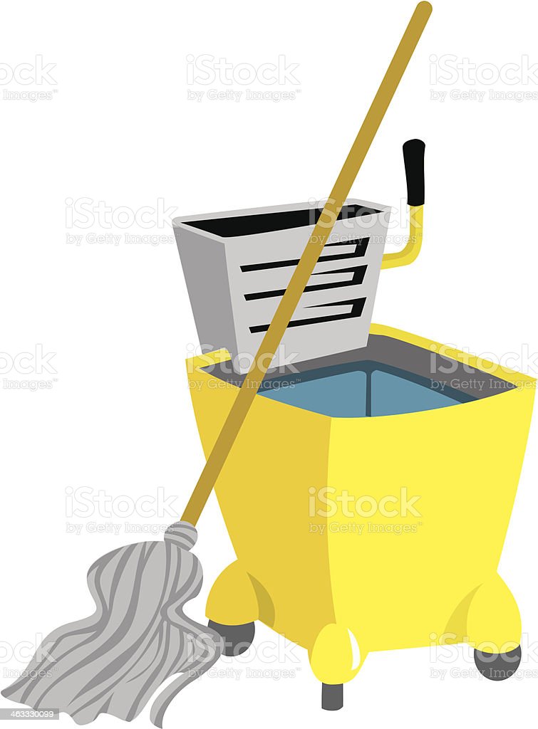 Detail Mop And Bucket Clipart Nomer 37