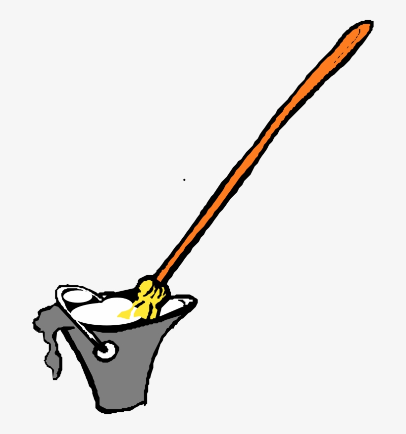 Detail Mop Bucket Clipart Nomer 22