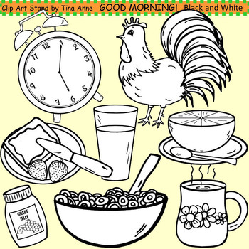 Detail Morning Clipart Black And White Nomer 37