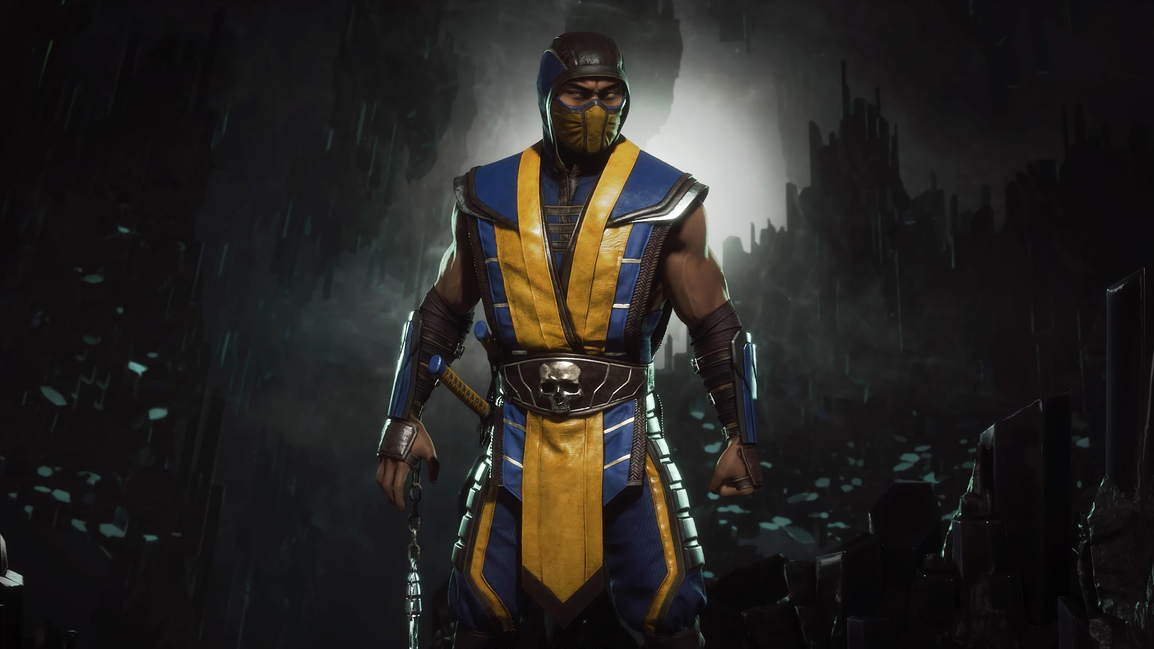 Detail Mortal Kombat 11 Scorpion Wallpaper Nomer 16