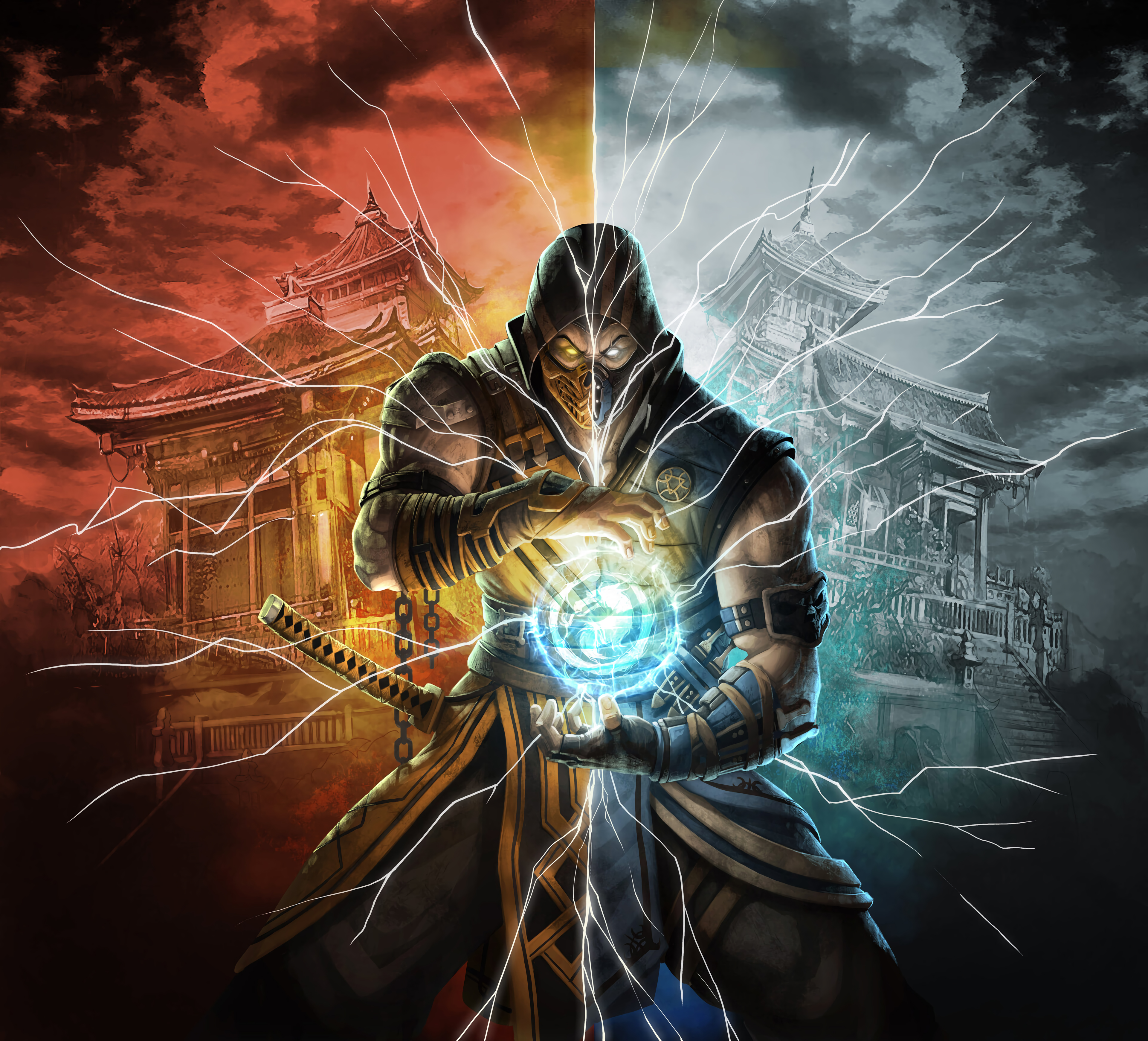 Detail Mortal Kombat 11 Scorpion Wallpaper Nomer 20