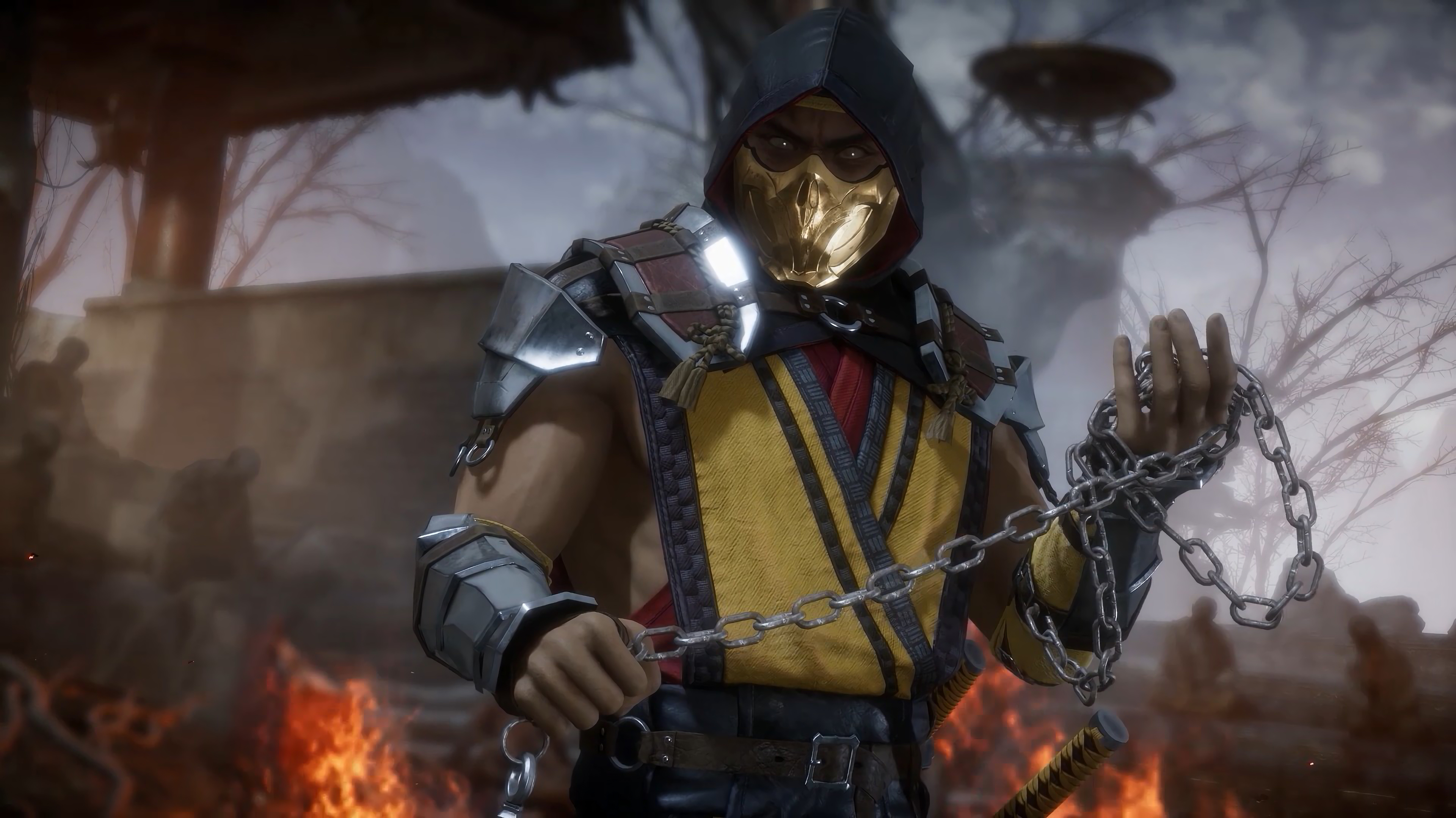 Detail Mortal Kombat 11 Scorpion Wallpaper Nomer 32