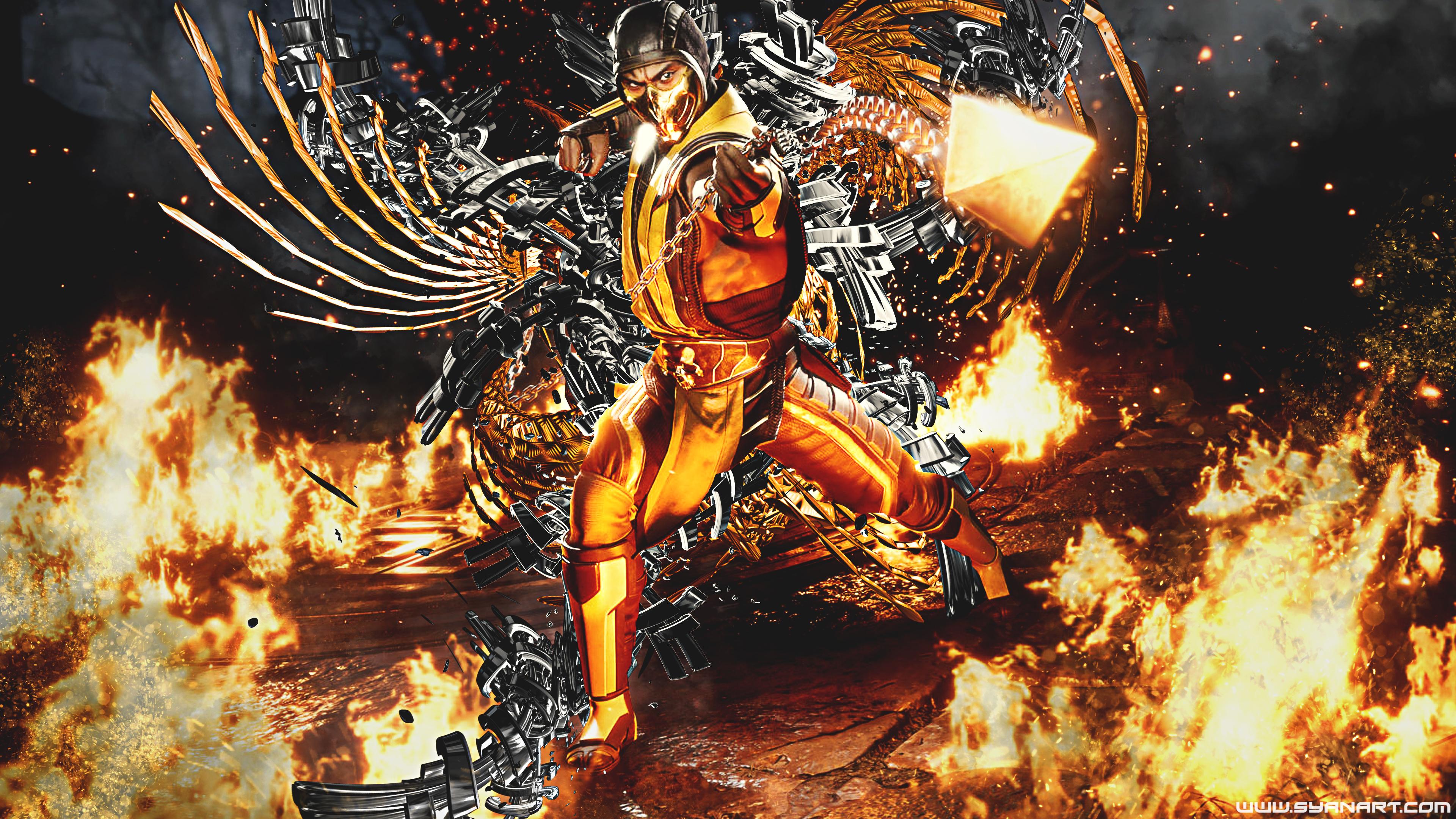 Detail Mortal Kombat 11 Scorpion Wallpaper Nomer 5