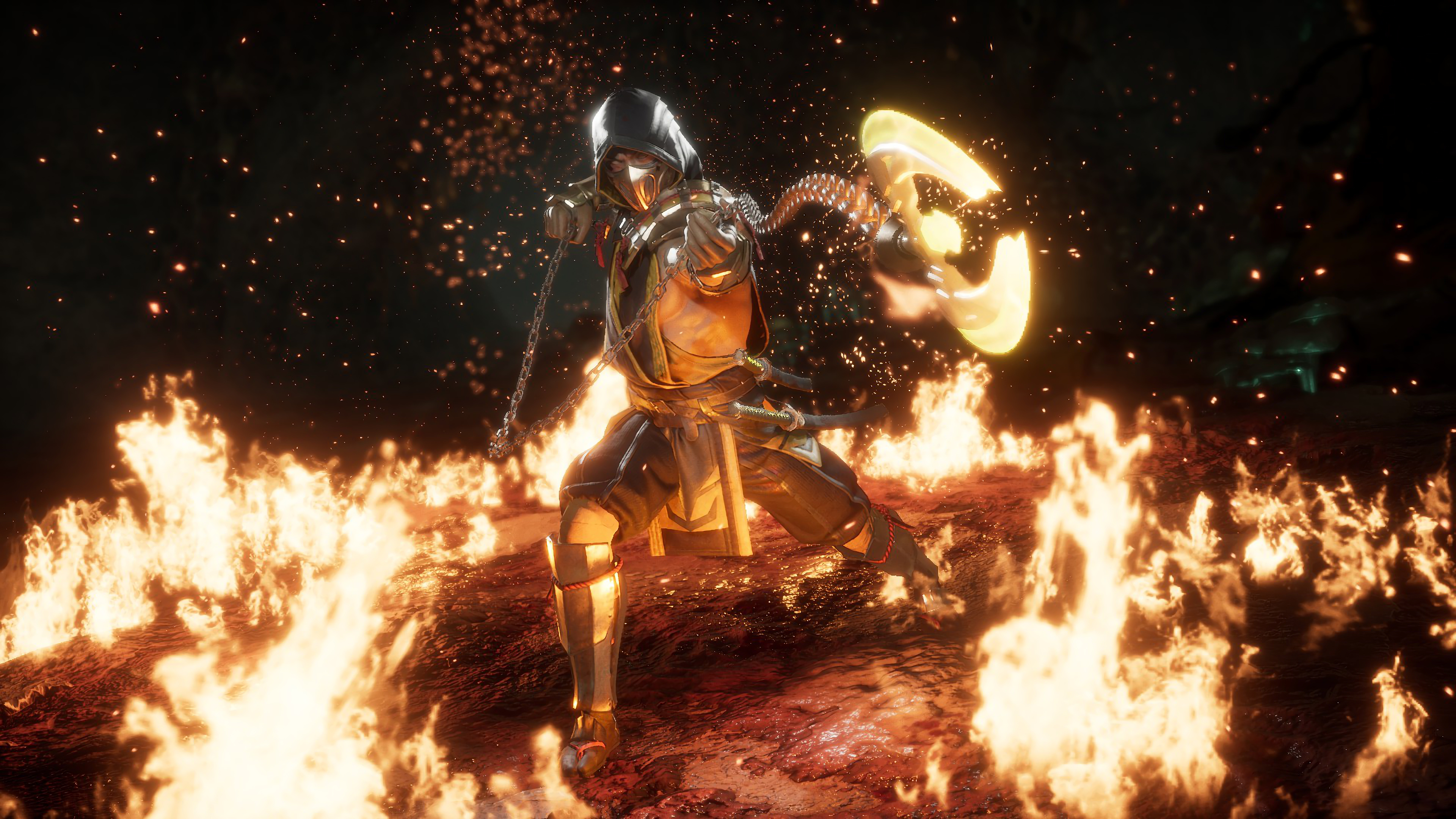 Detail Mortal Kombat 11 Scorpion Wallpaper Nomer 40