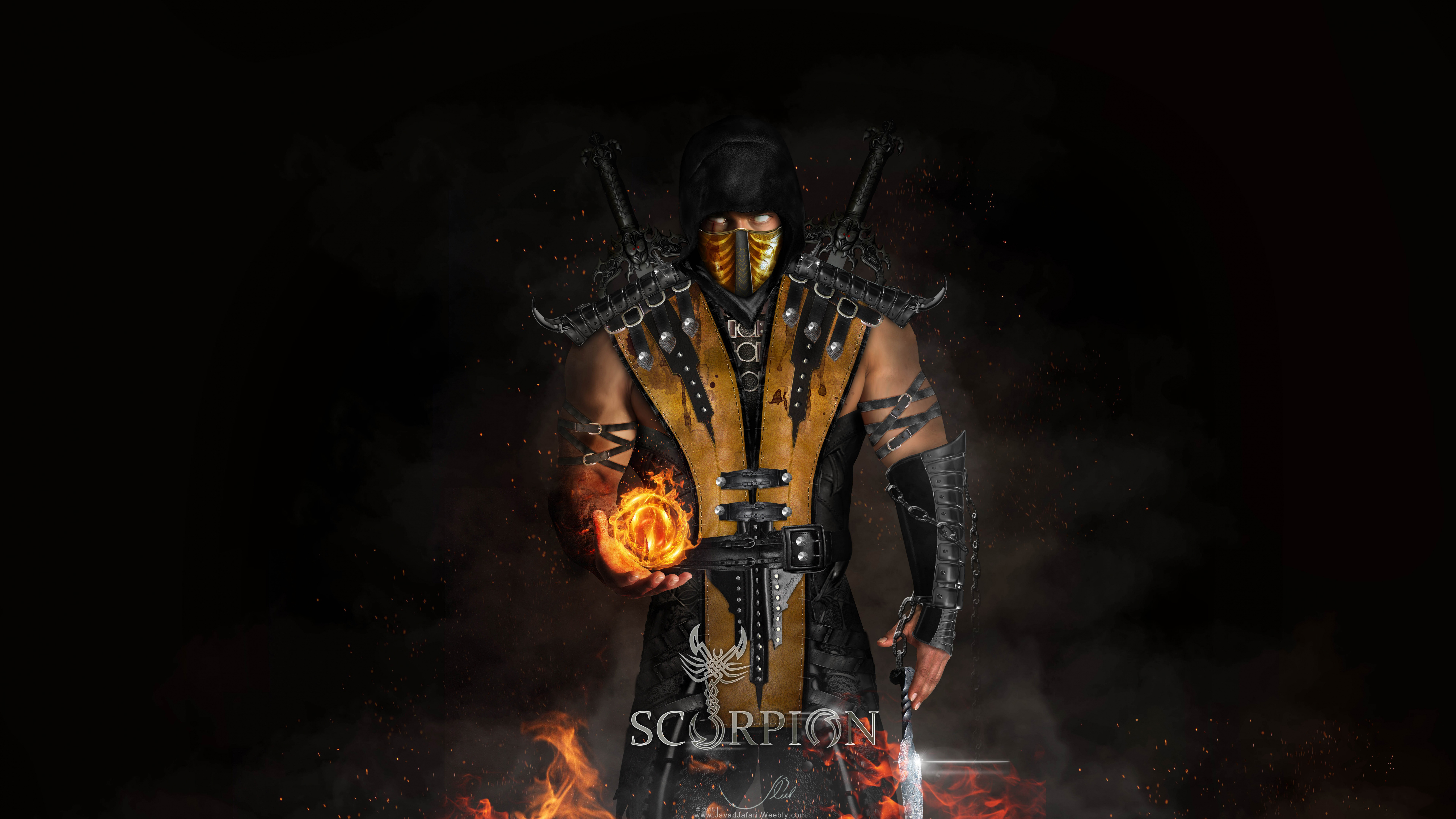 Detail Mortal Kombat 11 Scorpion Wallpaper Nomer 52