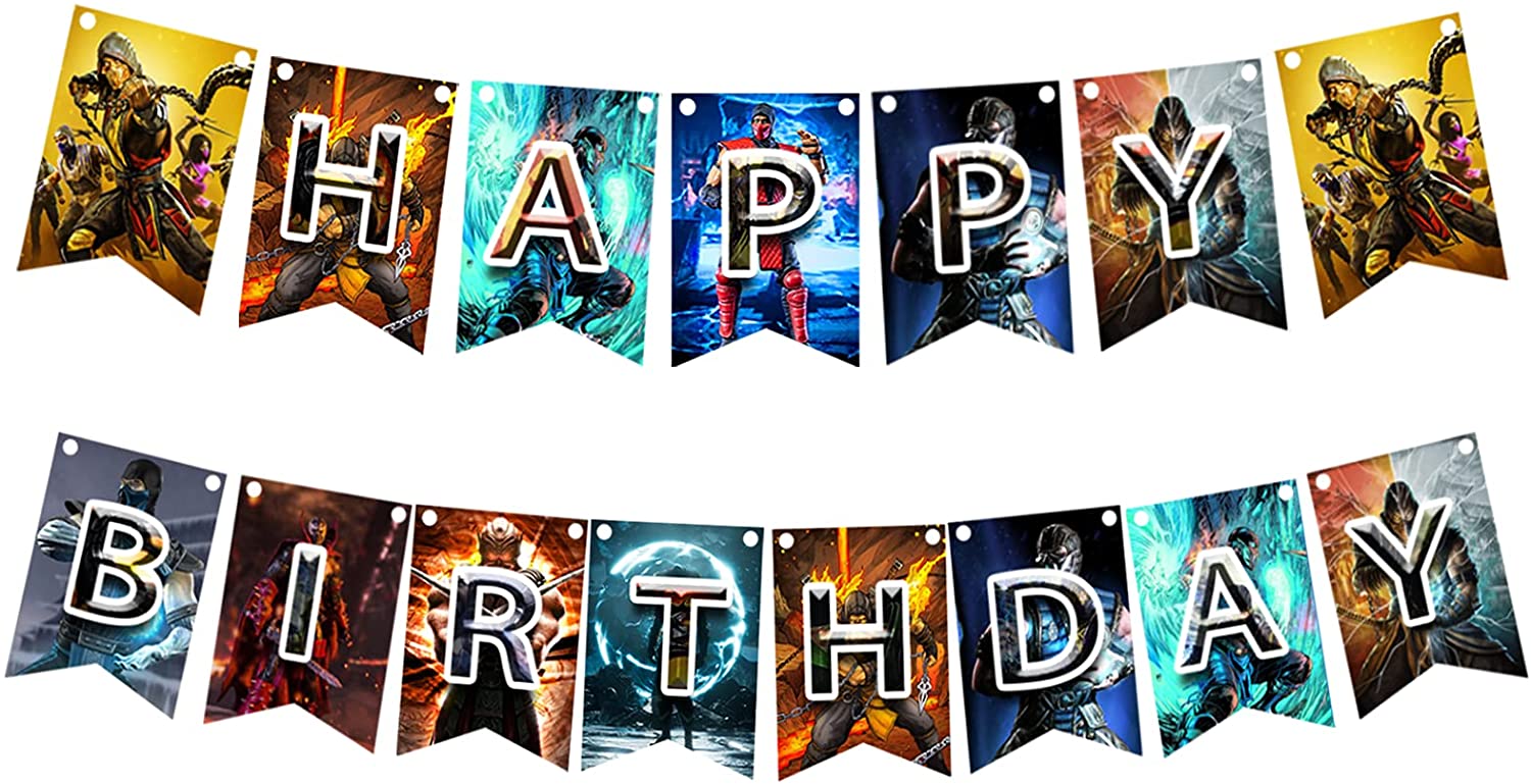 Detail Mortal Kombat Birthday Banner Nomer 15