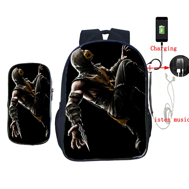 Detail Mortal Kombat Scorpion Backpack Nomer 25
