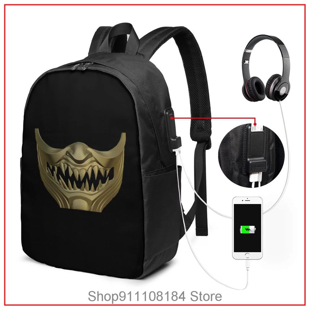 Detail Mortal Kombat Scorpion Backpack Nomer 30