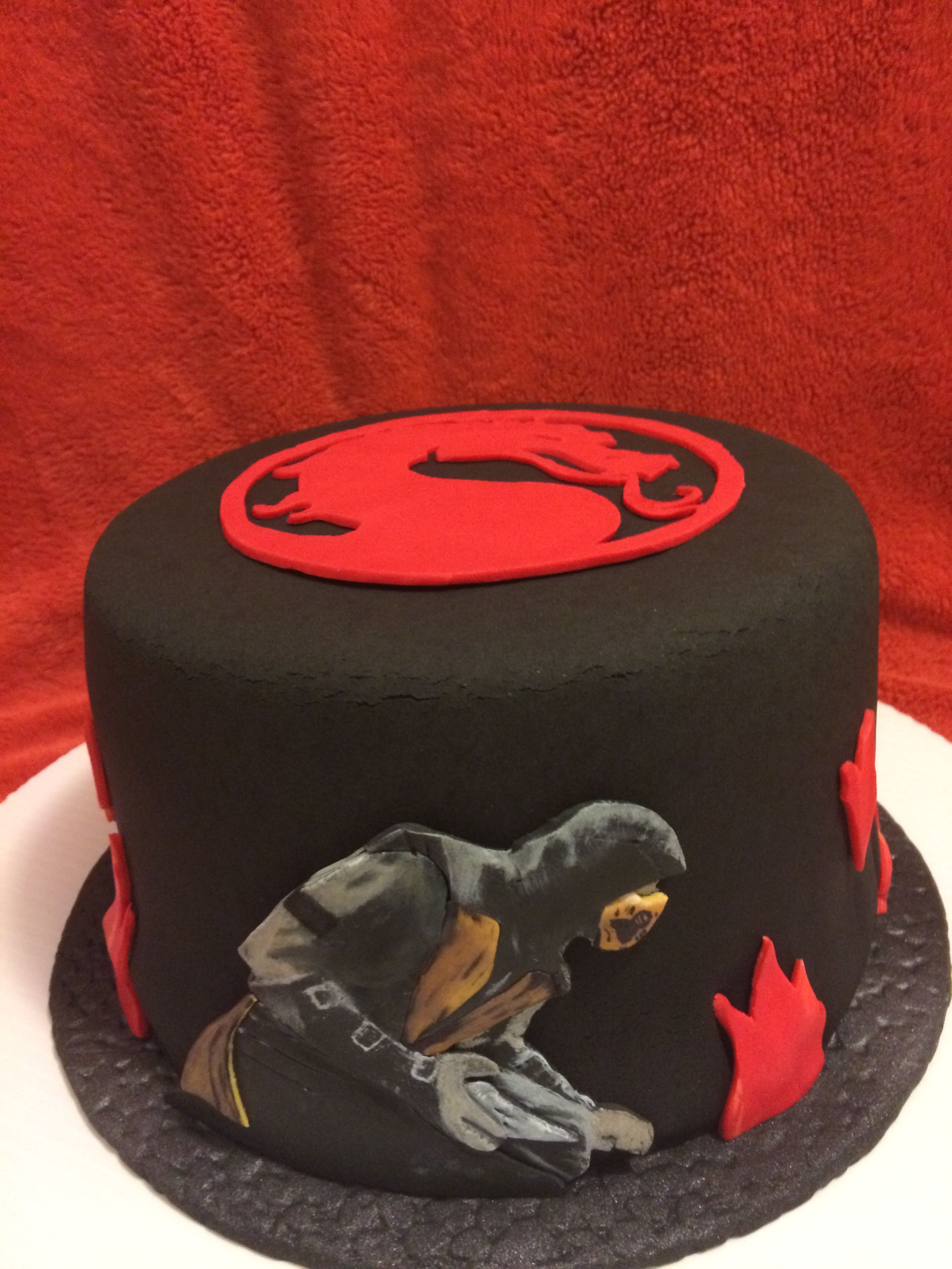 Mortal Kombat Scorpion Cake - KibrisPDR