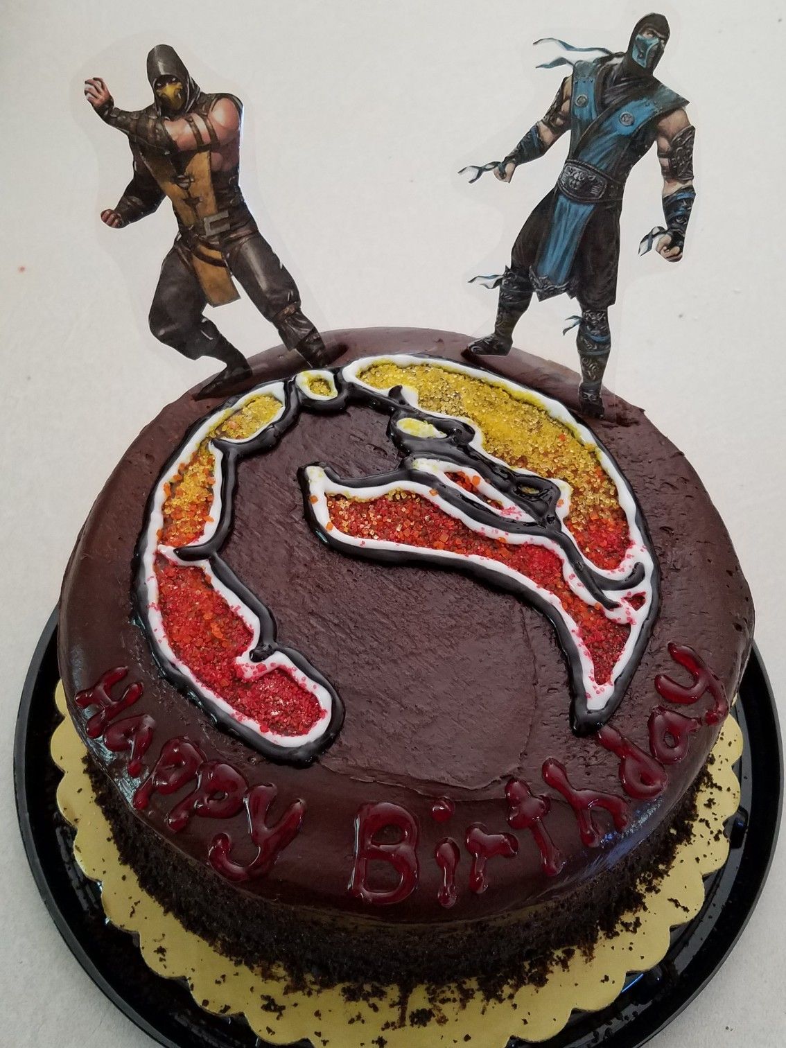 Detail Mortal Kombat Scorpion Cake Nomer 13