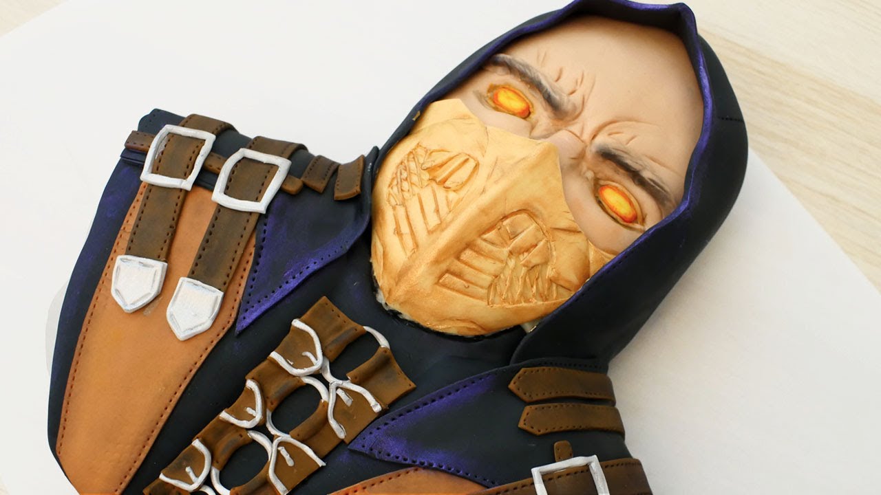 Detail Mortal Kombat Scorpion Cake Nomer 3