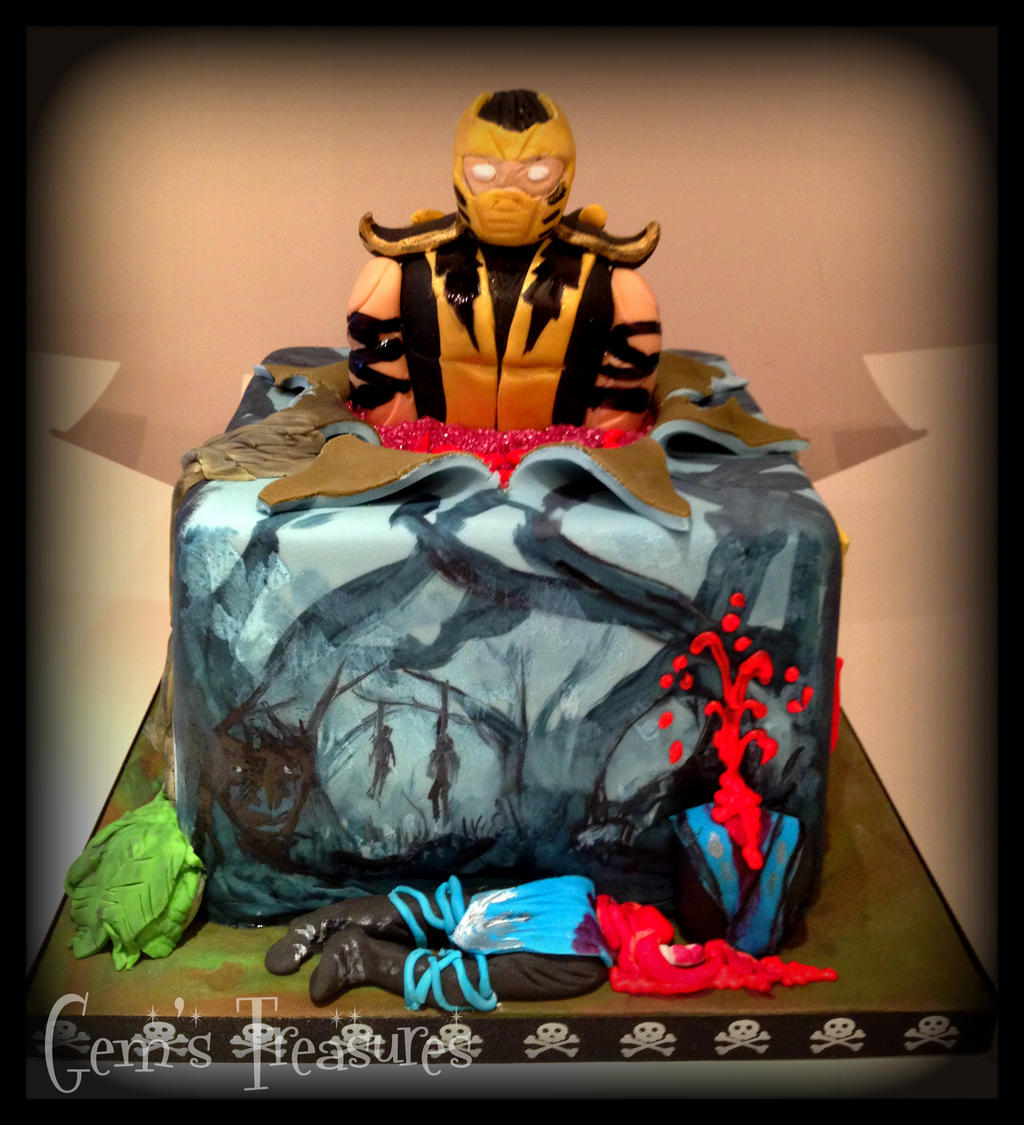 Detail Mortal Kombat Scorpion Cake Nomer 27