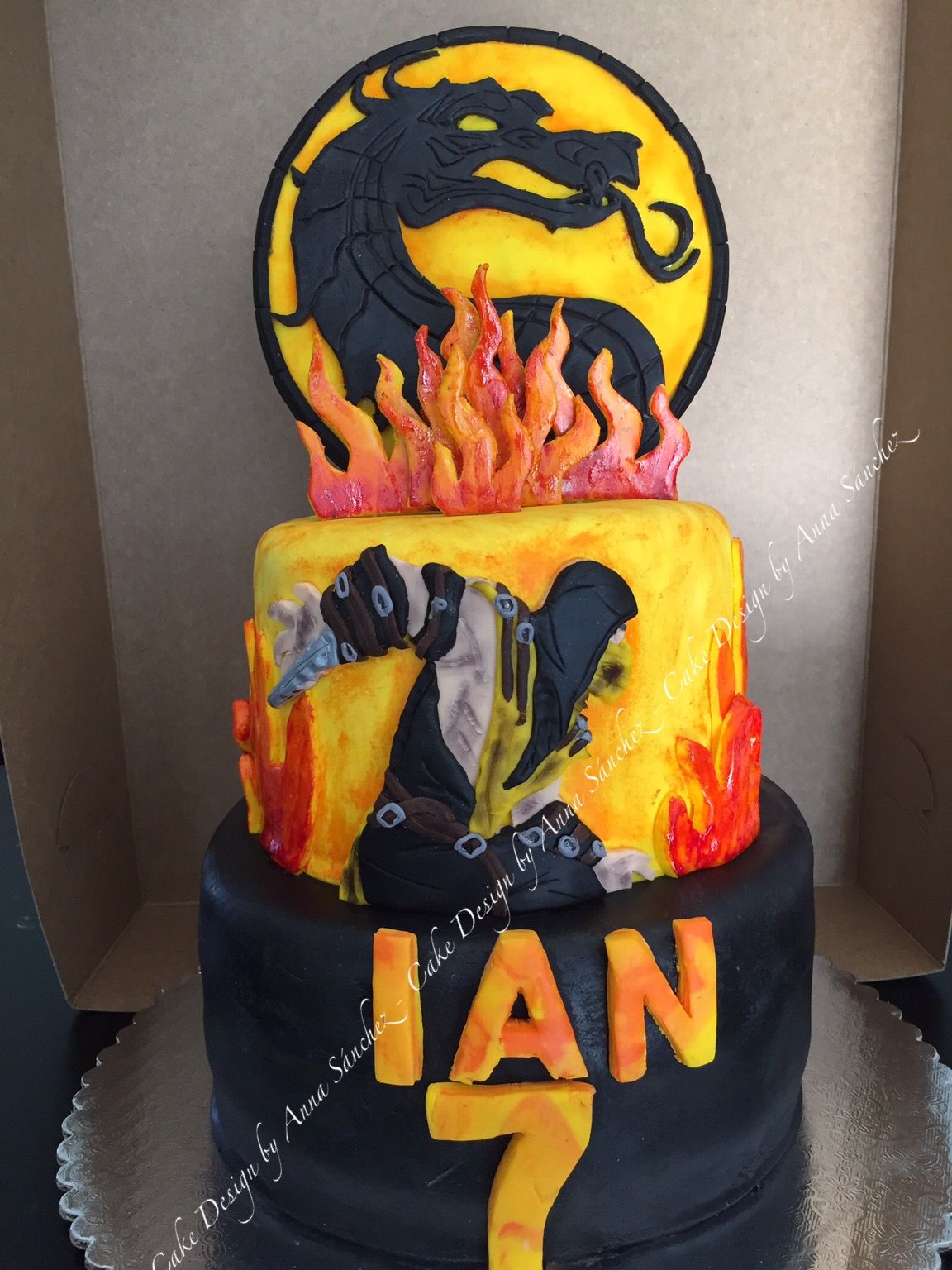 Detail Mortal Kombat Scorpion Cake Nomer 4