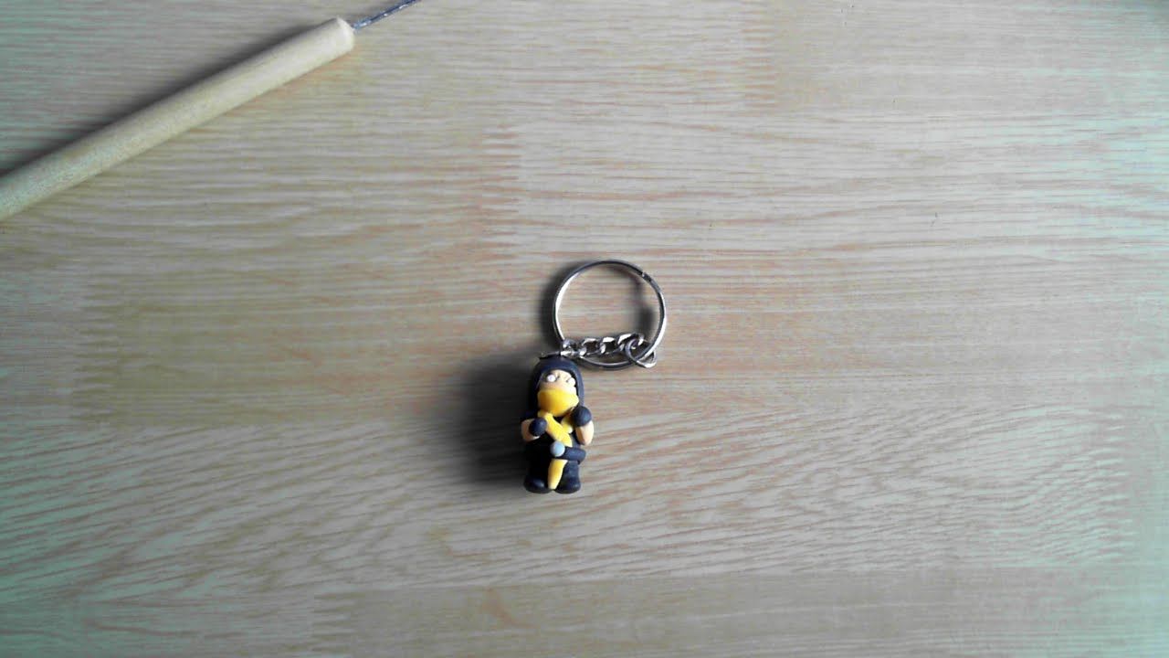 Detail Mortal Kombat Scorpion Keychain Nomer 3