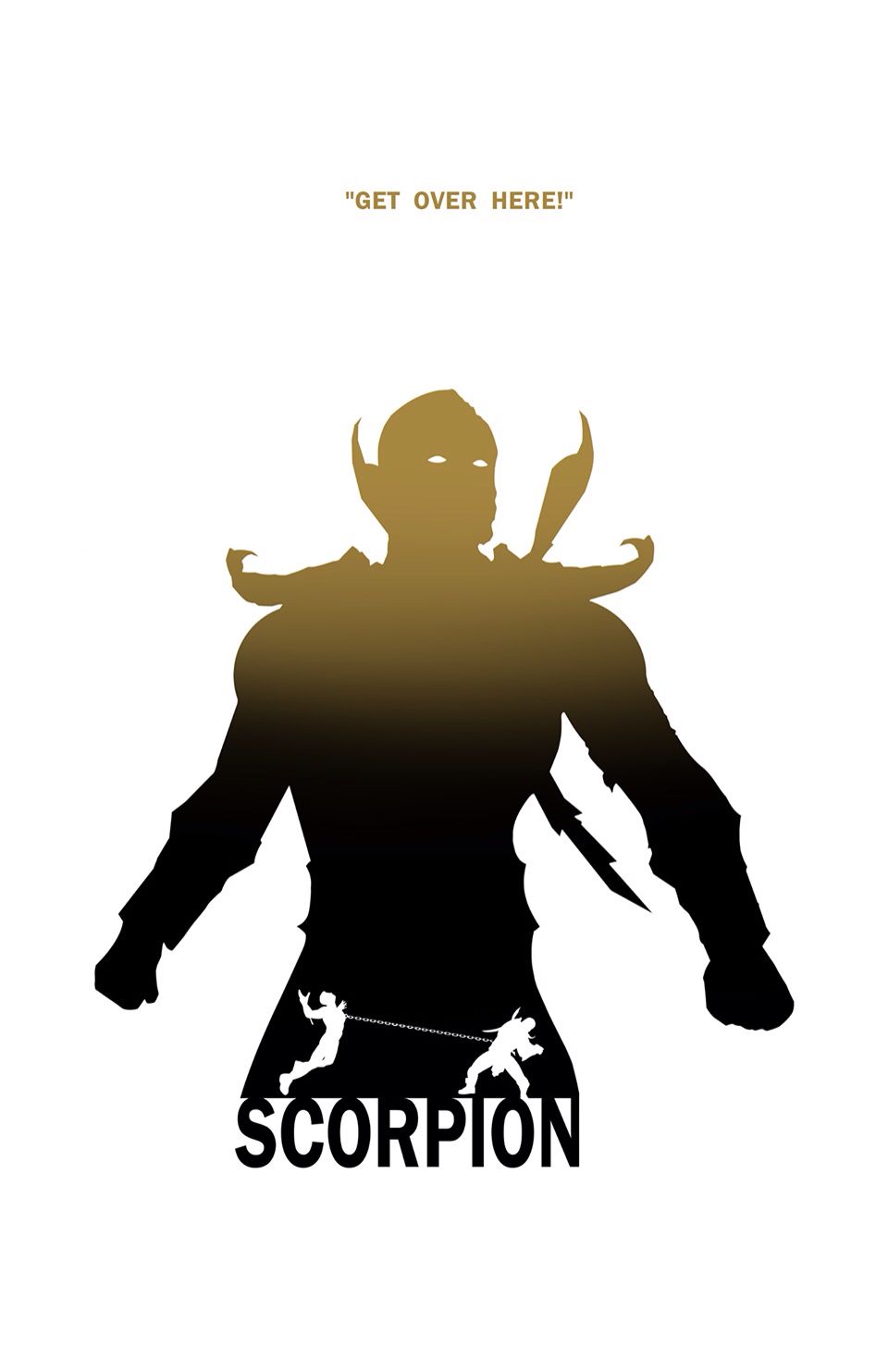 Mortal Kombat Scorpion Silhouette - KibrisPDR