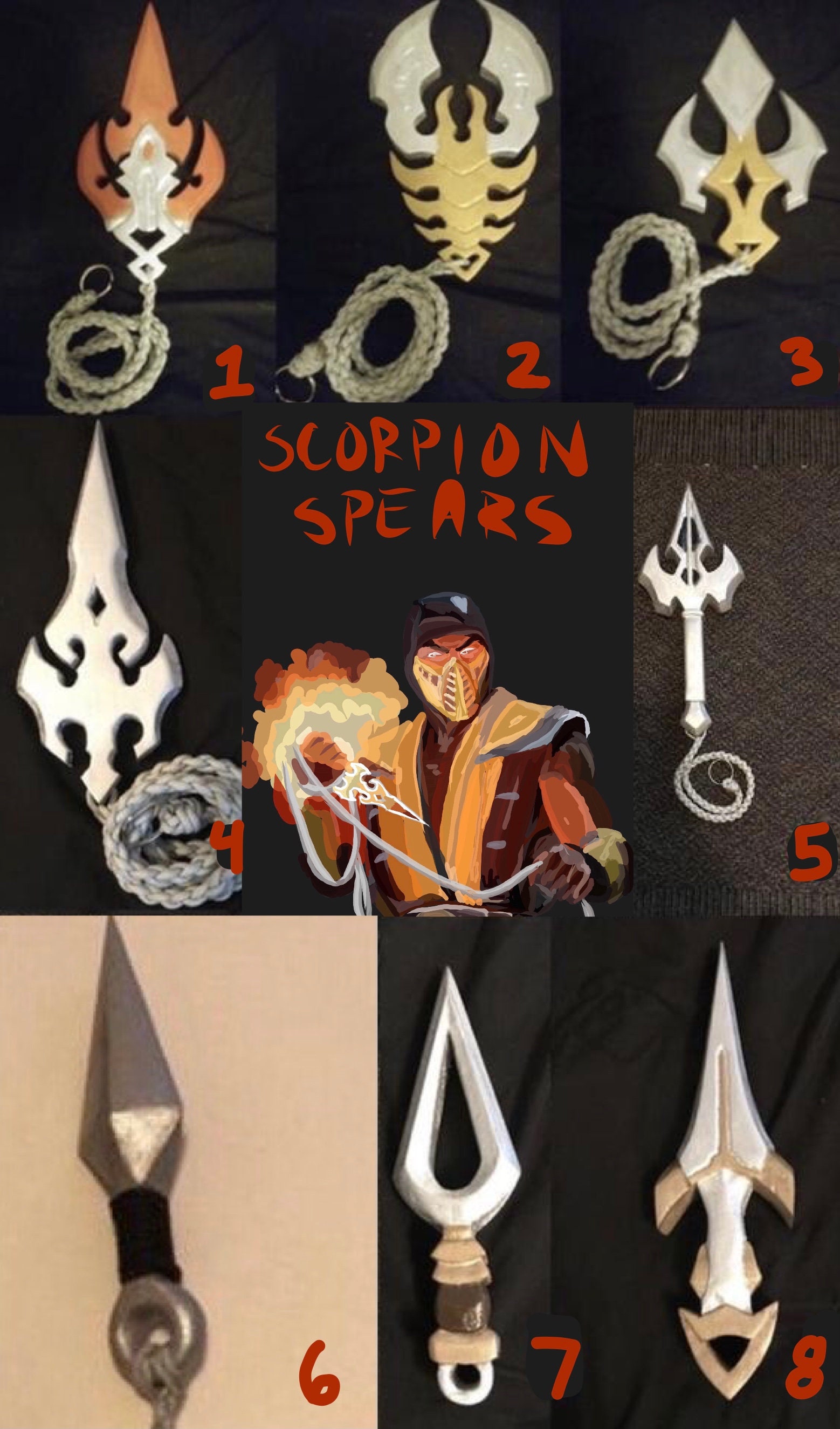 Detail Mortal Kombat Scorpion Spear For Sale Nomer 10