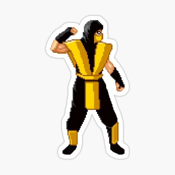 Detail Mortal Kombat Scorpion Sticker Nomer 5