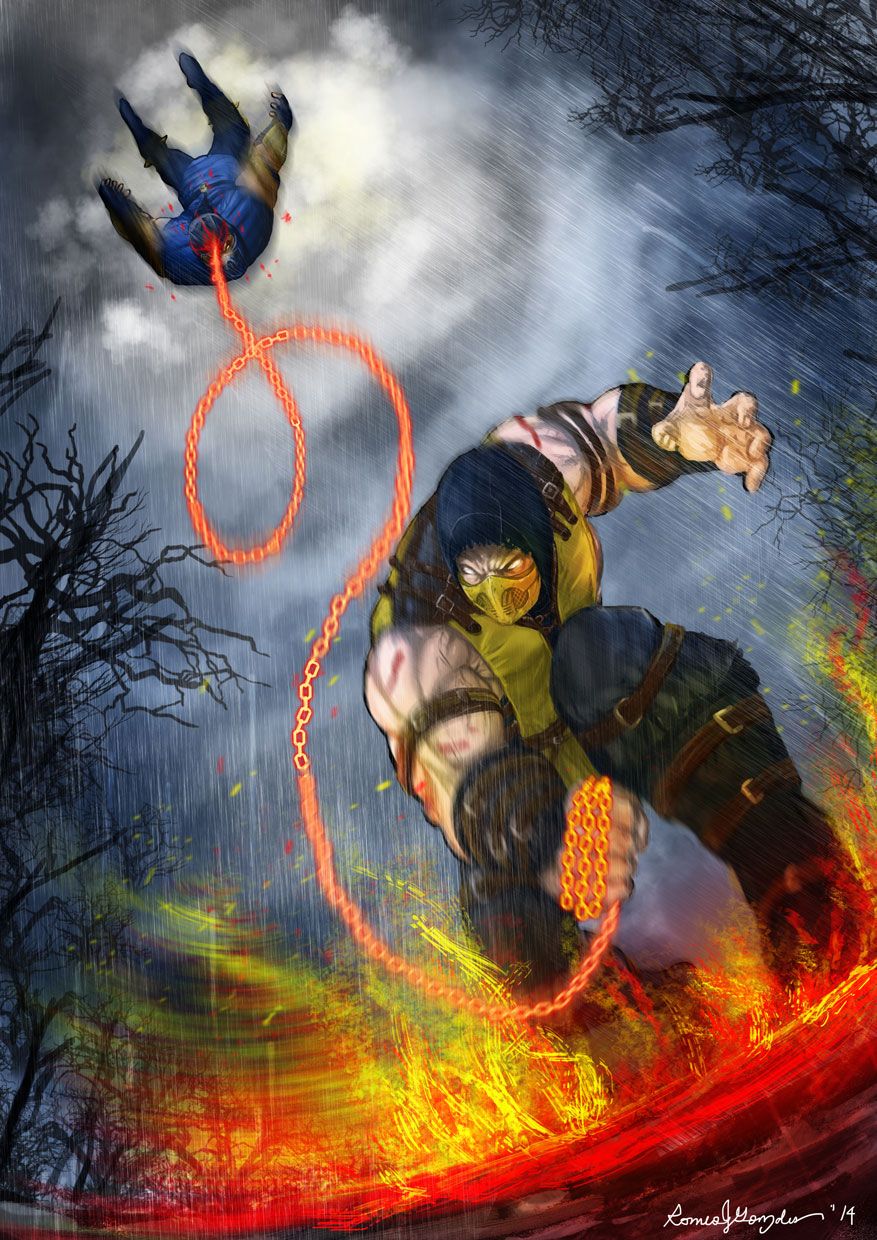 Detail Mortal Kombat Scorpion Vs Sub Zero Nomer 49