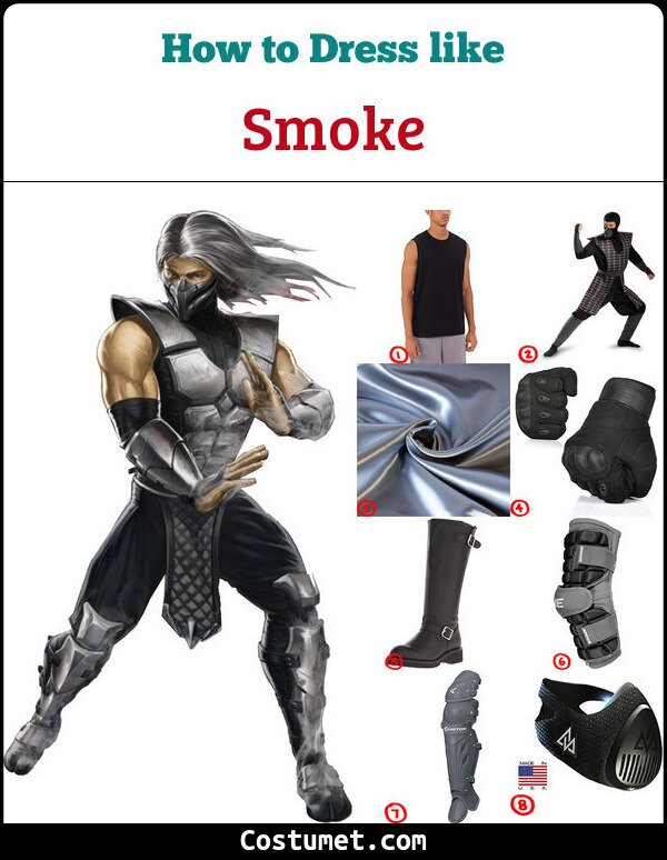 Mortal Kombat Smoke Halloween Costume - KibrisPDR
