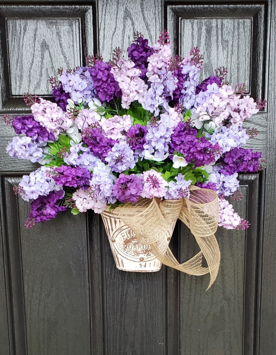 Detail Lilac Door Wreath Nomer 2