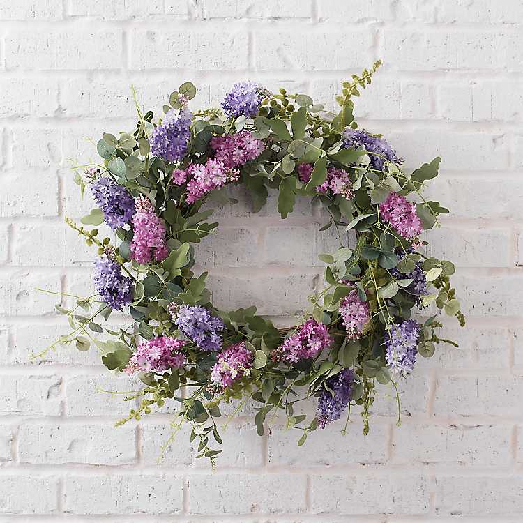 Detail Lilac Door Wreath Nomer 17
