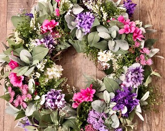 Detail Lilac Door Wreath Nomer 22