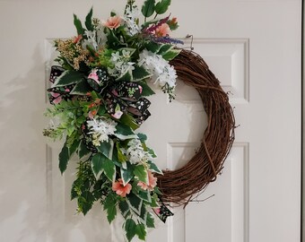 Detail Lilac Door Wreath Nomer 41