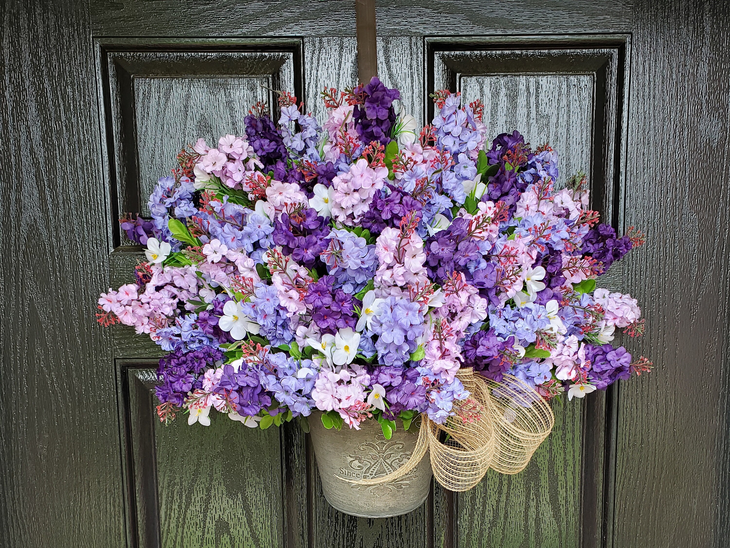 Detail Lilac Door Wreath Nomer 47