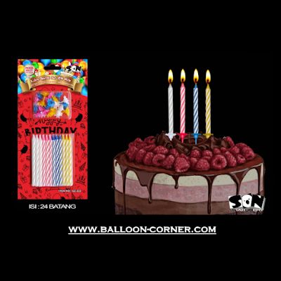 Detail Lilin Warna Warni Nomer 24