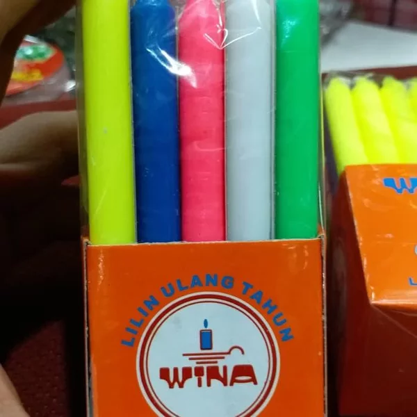 Detail Lilin Warna Warni Nomer 8