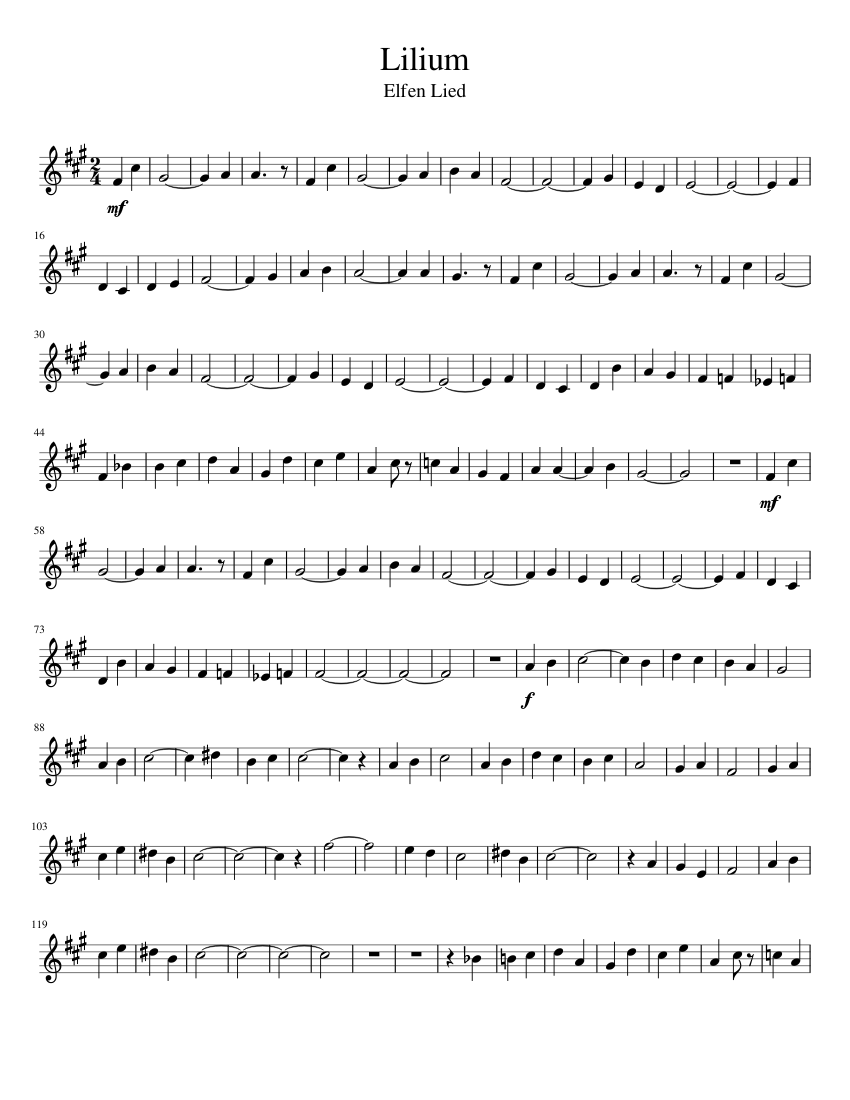 Detail Lilium Violin Sheet Music Nomer 4