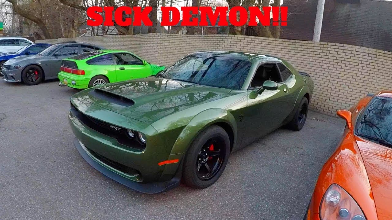 Detail Lime Green Dodge Demon Nomer 13