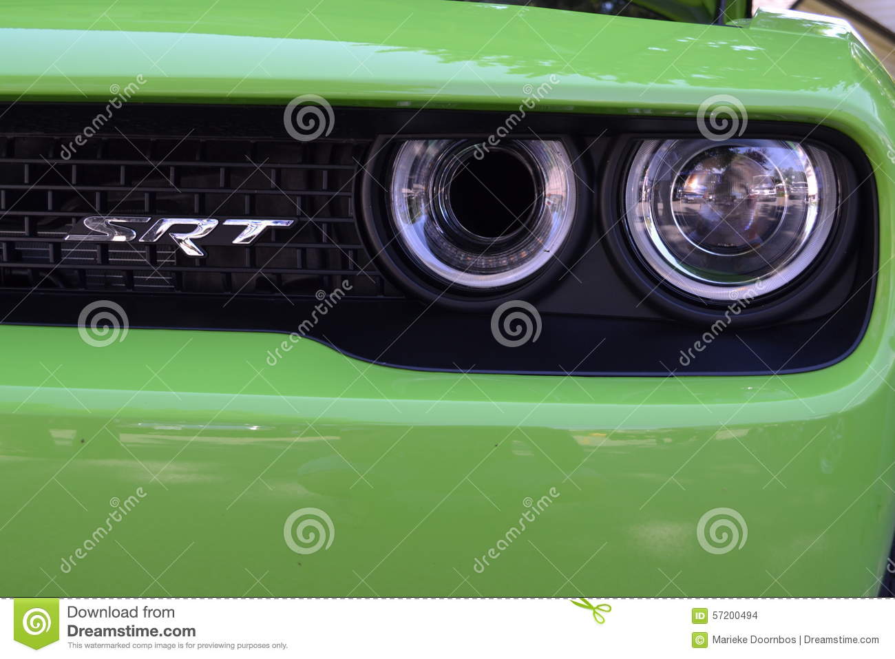 Detail Lime Green Dodge Demon Nomer 48