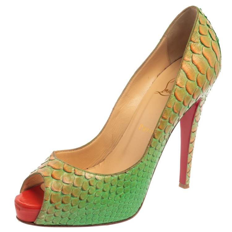 Detail Lime Green Louboutin Nomer 38